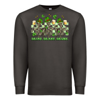 Smoke st. patrick's day skeletons drink drank drunk Premium Sweatshirt - Artiststas