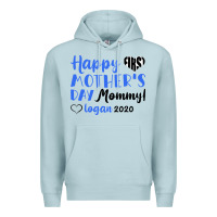 Blue Mist happy first mother's day mommy! logan 2020 Premium Hoodie - Bettercallsaul