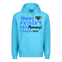 Ocean Blue happy first mother's day mommy! logan 2020 Premium Hoodie - Bettercallsaul