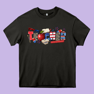 American Teacher Heavy Core Tee Designed By Zillion Design Studio