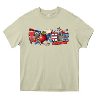 Mossy American teacher Heavy Core Tee - Zillion Design Studio