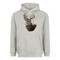 Moon Dust white tailed buck deer head Heavyweight Hoodie - LillyAllenDesigns