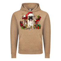 Vintage Coffee christmas joy pug Vintage Hoodie - JahusDesignShop