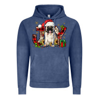 Vintage Denim christmas joy pug Vintage Hoodie - JahusDesignShop