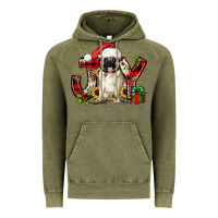 Vintage Olive christmas joy pug Vintage Hoodie - JahusDesignShop