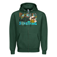 Sports Green probably late for something Zipper Hoodie - NancyCooperArtShop