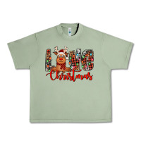 Oil Green love christmas reindeer Urban Heavy Tee - Jasminsmagicworld