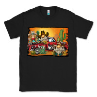 Black western truck cowboy gnome background Classic Tee - BarkalooDesign