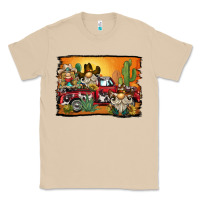 Mushroom western truck cowboy gnome background Classic Tee - BarkalooDesign