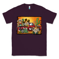 Plum western truck cowboy gnome background Classic Tee - BarkalooDesign