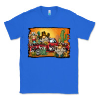 True Royal western truck cowboy gnome background Classic Tee - BarkalooDesign