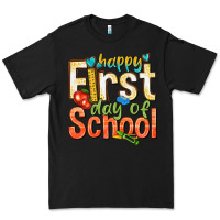 Black happy first day of school Premium Tee - texasbilliewilder