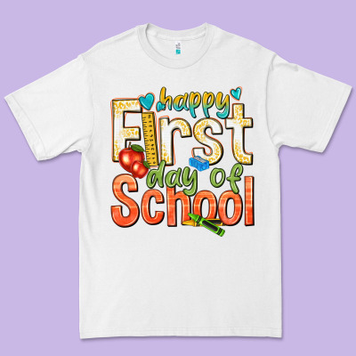 Happy First Day Of School Premium Tee Designed By Texasbilliewilder
