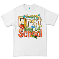 White happy first day of school Premium Tee - texasbilliewilder