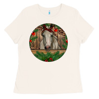 Bone Christmas Horse Ladies Tee - RanaPortraitStore