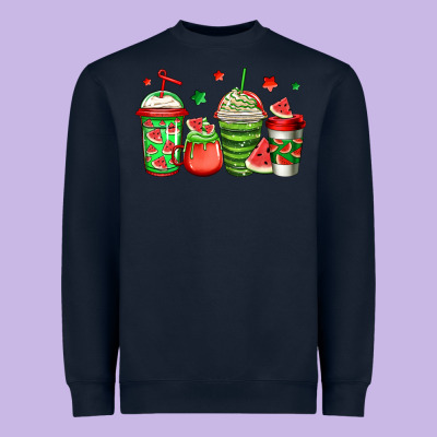 Watermelon Coffee Heavyweight Sweatshirt Designed By Jasminsmagicworld