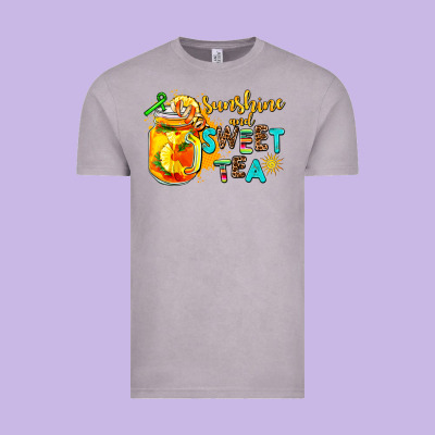 Sunshine And Sweet Tea Vintage Tee Designed By Adodesignshop