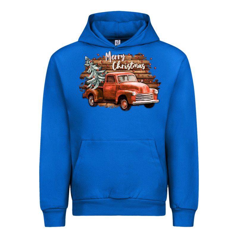 Merry Christmas Truck Urban Hoodie by CowGirlArtShop | Teevron