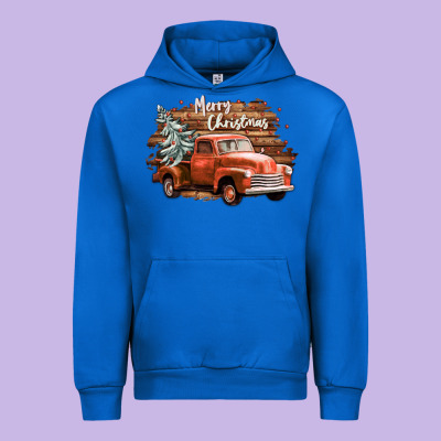 Merry Christmas Truck Urban Hoodie Designed By Cowgirlartshop