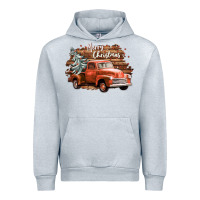 Heather Grey merry christmas truck Urban Hoodie - CowGirlArtShop