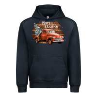Navy merry christmas truck Urban Hoodie - CowGirlArtShop