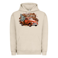 Pigment French Oak merry christmas truck Urban Hoodie - CowGirlArtShop
