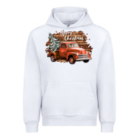 White merry christmas truck Urban Hoodie - CowGirlArtShop