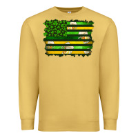 Antique Gold st patrick's day american flag Premium Sweatshirt - Artiststas