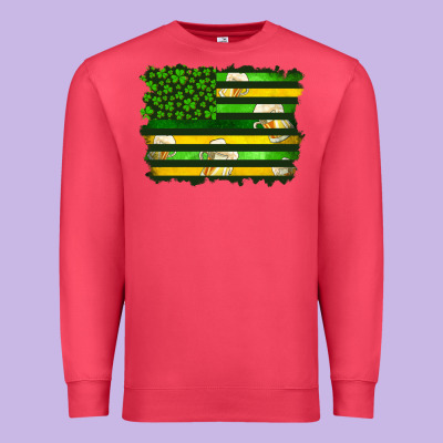 St Patrick's Day American Flag Premium Sweatshirt Designed By Artiststas