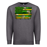 Charcoal Heather st patrick's day american flag Premium Sweatshirt - Artiststas