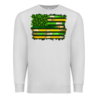 Dove Grey st patrick's day american flag Premium Sweatshirt - Artiststas