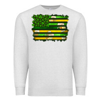 Oatmeal Heather st patrick's day american flag Premium Sweatshirt - Artiststas