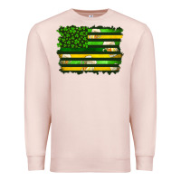Pale Pink st patrick's day american flag Premium Sweatshirt - Artiststas