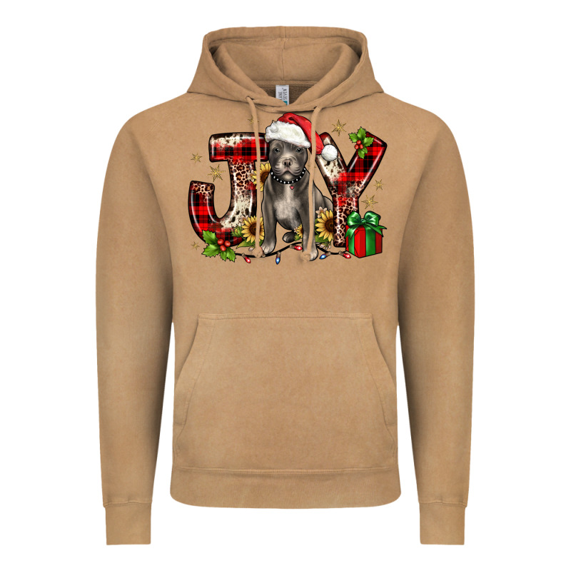Christmas Joy Pitbull Vintage Hoodie by JahusDesignShop | Teevron