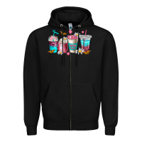 Black mom fuel coffee cups Zipper Hoodie - NancyCooperArtShop