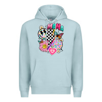 Blue Mist retro mama Premium Hoodie - JahusDesignShop