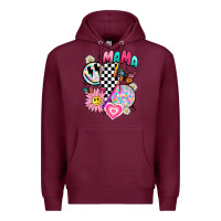 Burgundy retro mama Premium Hoodie - JahusDesignShop