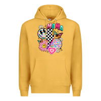 Mustard retro mama Premium Hoodie - JahusDesignShop