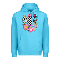 Ocean Blue retro mama Premium Hoodie - JahusDesignShop