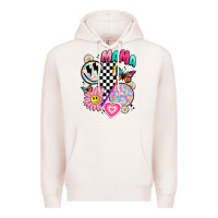 Pale Pink retro mama Premium Hoodie - JahusDesignShop