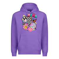 Purple retro mama Premium Hoodie - JahusDesignShop