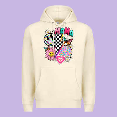 Retro Mama Premium Hoodie Designed By Jahusdesignshop