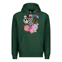 Sports Green retro mama Premium Hoodie - JahusDesignShop