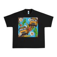 Black school bus seamless pattern Urban Heavy Tee - BundleAndBundleShop