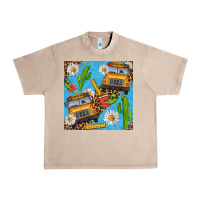 French Oak school bus seamless pattern Urban Heavy Tee - BundleAndBundleShop