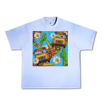 Grape Ice school bus seamless pattern Urban Heavy Tee - BundleAndBundleShop