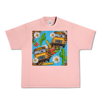 Salmon school bus seamless pattern Urban Heavy Tee - BundleAndBundleShop