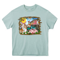 Arona Easter Farm Bunny And Pig Heavy Core Tee - RanaPortraitStore