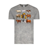 Cloud Rock western cowsand sunflowers Vintage Tee - AdoDesignShop