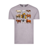 Vintage Zinc western cowsand sunflowers Vintage Tee - AdoDesignShop